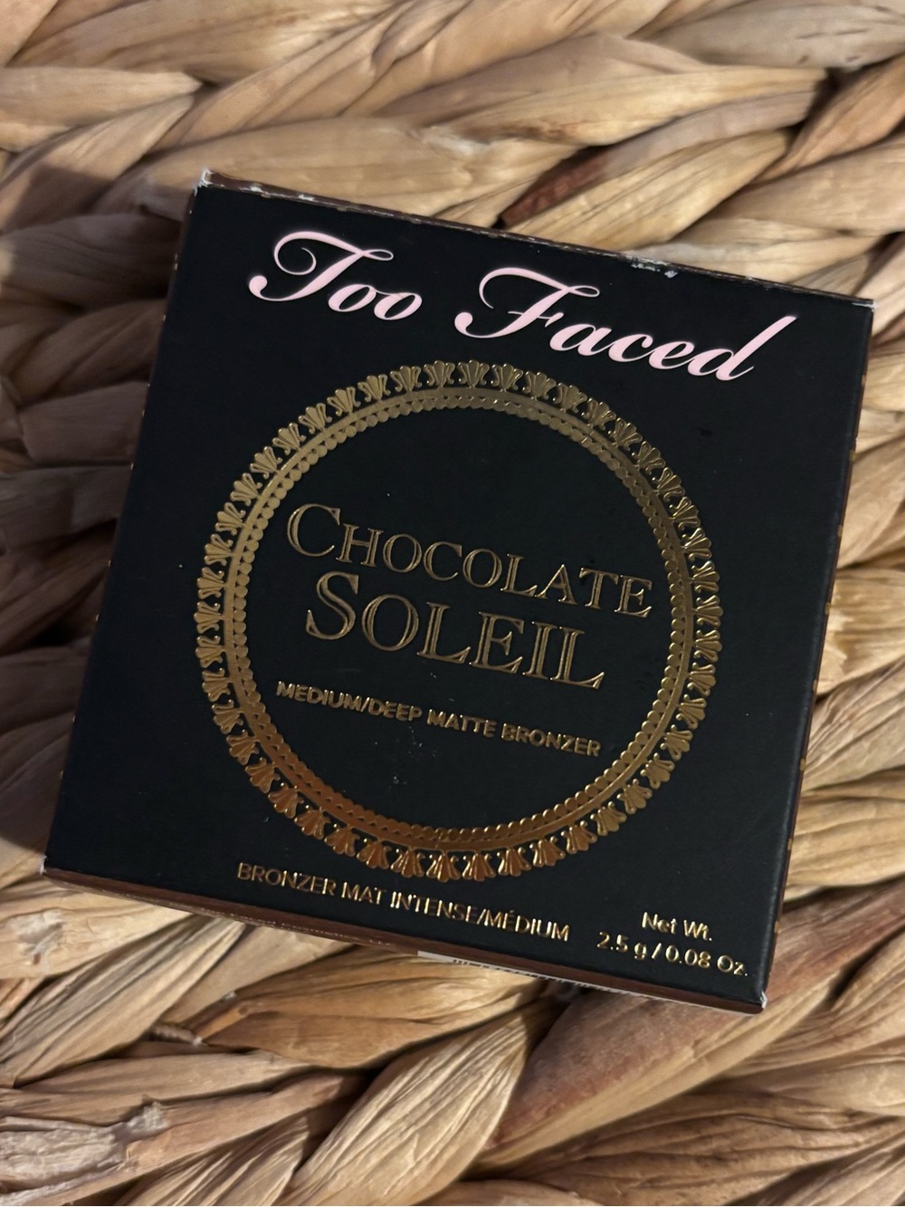 Too Faced Chocolate Soleil Matte Bronzer - Black & Gold Packaging